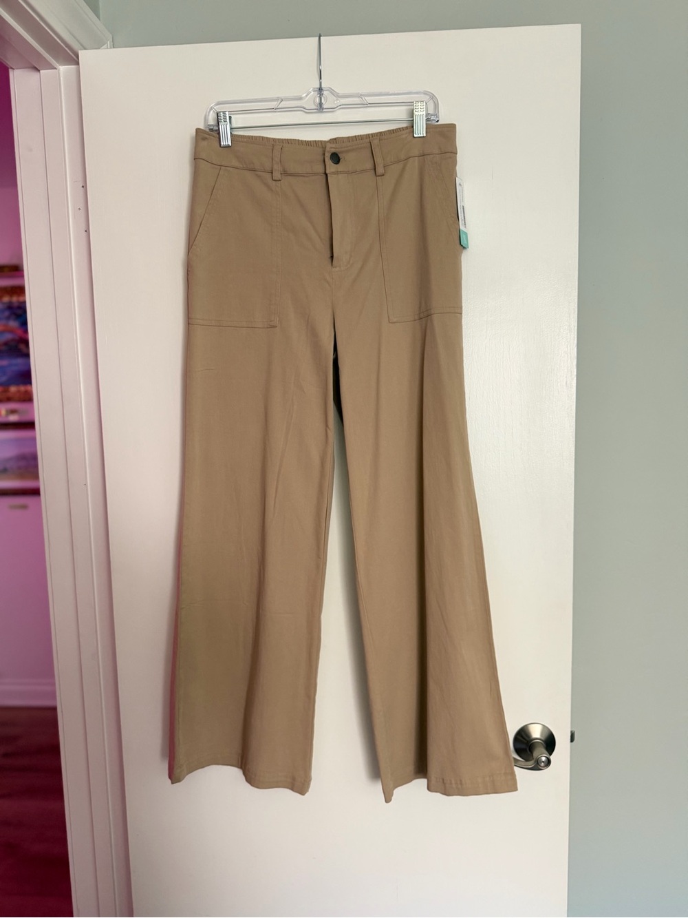 THREADS 4 THOUGHT Wide-Leg Pants in Khaki Tan
